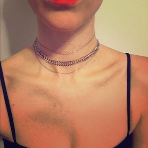 Steve Madden Three Piece Choker Set